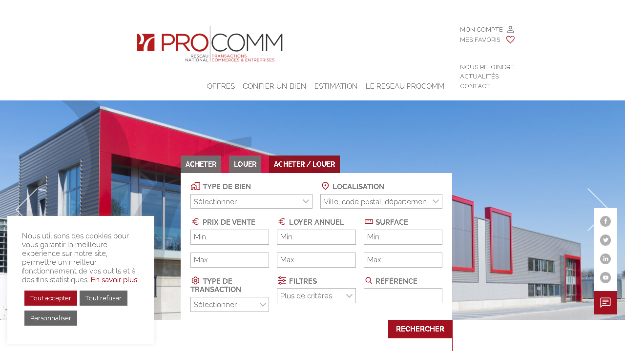 Capture d'écran de http://www.procomm.fr/ 